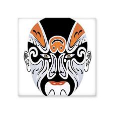 Imagem de Adesivo brilhante de ejo de cerâmica Changbanpo com cabeça de ópera de Pequim