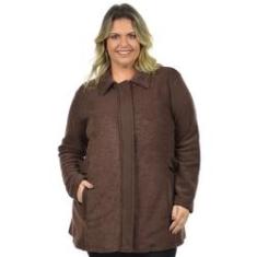 Imagem de Casaco fleece plus size fenomenal