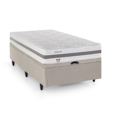 Imagem de Cama Box Baú Solteirão Herval Amsterdã em Molas Ensacadas, 68x96x203 cm