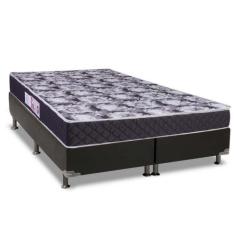 Imagem de Cama Box Queen: Colchão Espuma Luckspuma D33 Supreme + Base Crc Suede