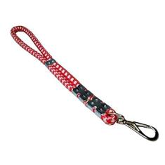 Imagem de Guia Para Cães em Corda Dupla 16mm x 45cm Vermelho/Branco