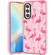 Imagem de Toycamp Capa para Samsung Galaxy S21 para mulheres, design de arte de colagem vintage, capa estampada fofa para meninas adolescentes, (6,2 polegadas), rosa