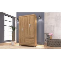 Imagem de Guarda Roupa Ideal Plus 4 Portas e 2 Gavetas - Nature - Vila Rica