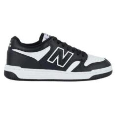 Imagem de TENIS NEW BALANCE 480 LOW MASCULINO-PRETO/BRANCO-Masculino
