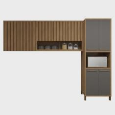 Imagem de Cozinha Completa Torino com Paneleiro e 2 Armaréos Aéreos