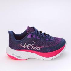 Imagem de Tênis Infantil Feminino Esportivo Super Leve Azul Marinho