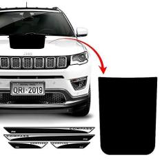 Imagem de Kit Adesivo Capô Jeep Compass 2017/2019 E Soleira Protetora