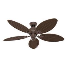 Imagem de Ventilador de Teto Residencial Caribbean Breeze Vime Marrom Hunter Fan Oficial