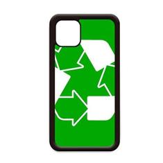 Imagem de Marca de aviso quadrada verde reciclável para iPhone 11 Pro Max capa para Apple Mobile Case Shell
