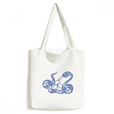 Imagem de Bolsa de lona Year Of Snake Animal Zodíaco China Bolsa de compras casual