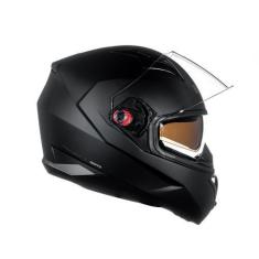 Imagem de Capacete Moto Feminino Masculino Bieffe B40 Classic Oculos Solar Preto