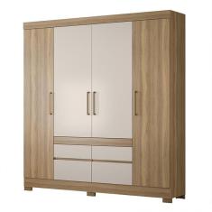 Imagem de Guarda Roupa Casal Bilbao 4 Portas e 4 Gavetas - Demóbile