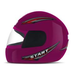 Imagem de Capacete Moto Fechado Mixs Start Feminino Masculino Viseira Cristal, R