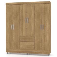 Imagem de Guarda Roupa Solteiro Ideal Plus 6 Portas Nature Vr - Vila Rica