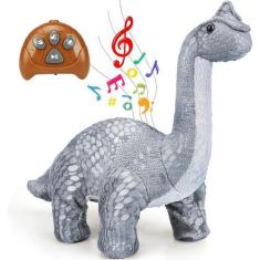 Imagem de Brinquedo de dinossauro de pelúcia TOY Life Remote Control Brontosauru