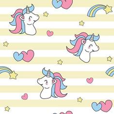 Imagem de Papel de Parede Unicórnio Candy Clean