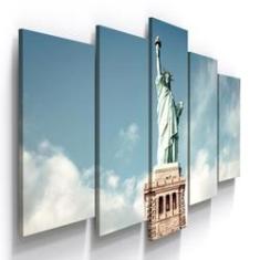 Imagem de Quadros Decorativos Estatua Liberdade Colorido Sala