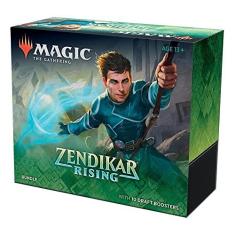Imagem de Pacote de Magic. The Gathering Renascer de Zendikar, 10 boosters de draft (150 cards), Terrenos metalizados, Acessórios, Produto em Inglês, Multicor