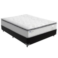 Imagem de Cama Box Casal E Colchão Molas Ensacadas Amsterdã Probel - Preto