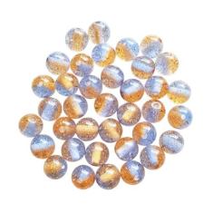 Imagem de 100 peças de contas de cristal redondas de acrílico colorido 8 mm berloques para fazer joias, pulseiras, brincos, colar, adultos, contas, projetos de artesanato, enfeites de Natal, presentes de