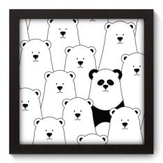 Imagem de Quadro Decorativo - Panda - 22cm x 22cm - 025qnsap