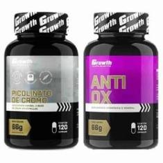 Imagem de Cromo 120 Caps + Anti-Ox Antioxidante 120 Caps Growth