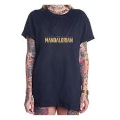 Imagem de Camiseta blusao feminina o Mandalorian Series filme logo
