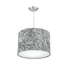 Imagem de Lustre Cúpula Pendente Dome Estampado Espiral /