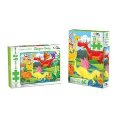 Imagem de Quebra Cabeça Dragon Baby 60 Peças Pais e Filhos