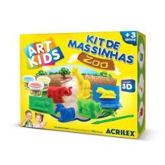 Imagem de Kit De Massinha Zoo Art Kids - 3D - Acrilex