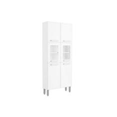 Imagem de Módulo Cozinha Bertolini Gourmet Paneleiro 7039 6 Portas (2 De Vidro) Branco