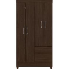 Imagem de Guarda roupa lotus 4 portas solteiro ebano - DEMOBILE