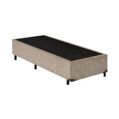 Imagem de Base Box Solteirão King Blindado Suede Bege 203x96x40xm