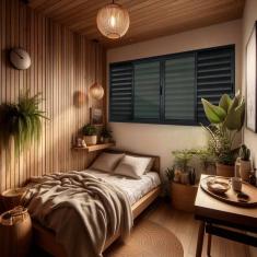 Imagem de Veneziana Elite 6 Folhas Moveis 100 X 200 Vidro Liso Preto