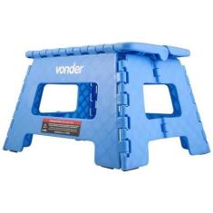 Imagem de Banqueta vonder plastica dobravel 220mm azul