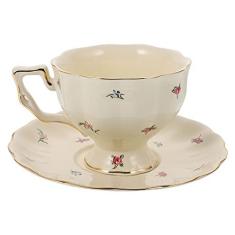 Imagem de Cabilock Conjunto Xícara de Chá Com Pires Guarnição Do Ouro Conjunto de Xícaras de Café de Cerâmica Xícara de Chá Do Vintage Britânico Xícaras De Chá De Porcelana Jogo de Chá para O Chá Da