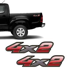 Imagem de Par De Adesivos 4x2 Toyota Hilux 2009 2010 2011 2012