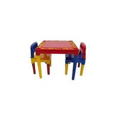 Imagem de Mesa Infantil Educativa Desmontável Com 2 Cadeiras 3827 - Tritec