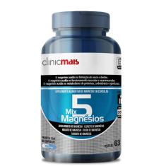 Imagem de 5 Mix Magnésios 90 Cápsulas 700Mg Clinicmais