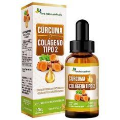 Imagem de Cúrcuma + Colágeno Tipo 2 30ml Sabor Laranja - Flora Nativa