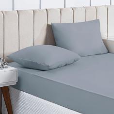 Imagem de Jogo de Lençol Casal 3 Peças Basic Micropercal 200 Fios