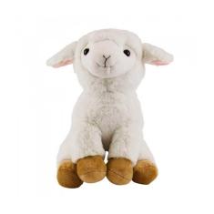 Imagem de Ovelha Fofinha De Pelúcia Branca Sentada Fazenda 30 Cm