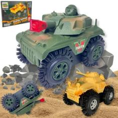 Imagem de Carrinho De Brinquedo Vira Cambalhota Bate E Volta Tanque - Europio