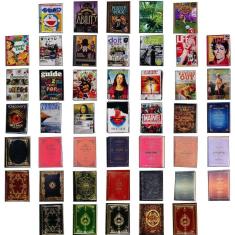 Imagem de 45 PCes 1:12 Escala Variada Dollhouse Miniaturas Livro Mini De