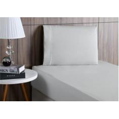 Imagem de Jogo De Cama Lençol Solteiro 2 Peças Algodão Percal 180 Fios Acabament
