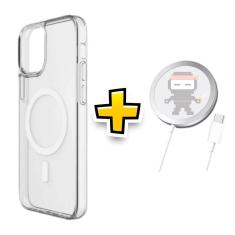 Imagem de Capinha Magnética Para Iphone 15 Indução + Cabo