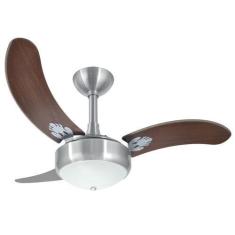 Imagem de Ventilador de Teto Infinity Lux Prata Es 3 Pás MDF Tb 220V+Controle 20