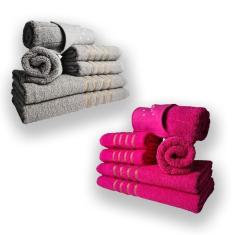 Imagem de Jogo De Toalhas 12pcs 4 Banhos 4 Rosto 4 Tapetes Cz+rs