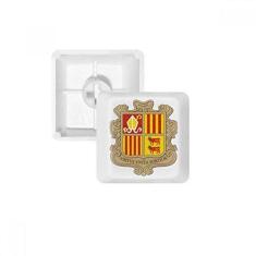 Imagem de Andorra La Vella Andorra National Emblema Teclado Mecânico PBT Kit de Atualização para Jogos