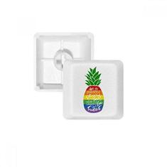 Imagem de Abacaxi Rainbow LGBT Bandeira Teclado Mecânico Teclado PBT Gaming Upgrade Kit
